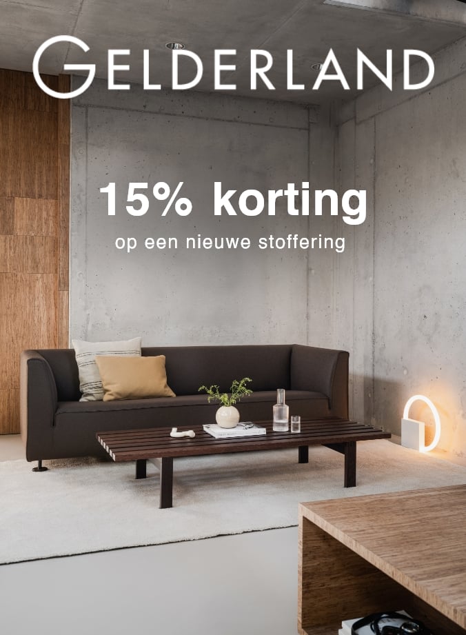 15% korting op nieuwe stoffering