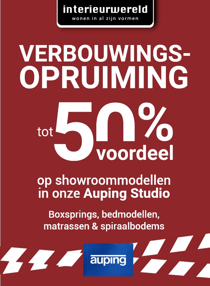 Verbouwingsopruiming tot -50% voordeel