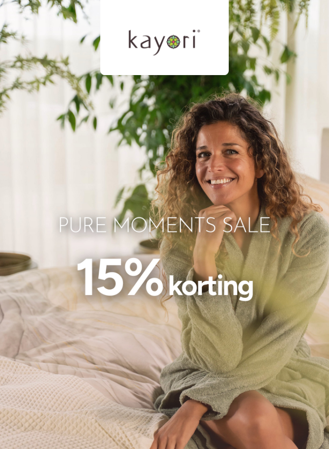 15% korting op alle dekbedovertrekken