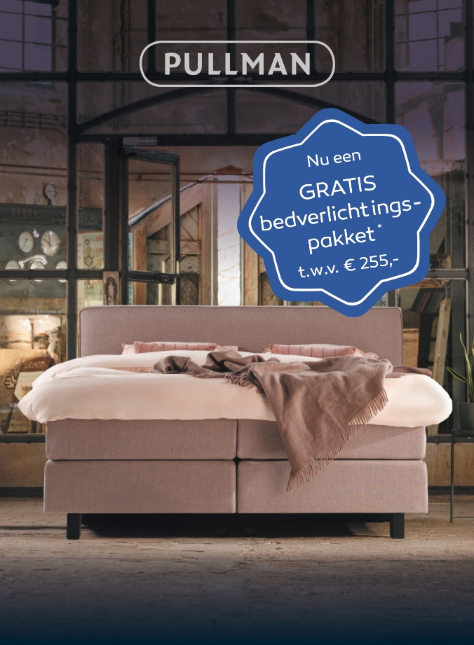 Gratis bedverlichtingspakket t.w.v. €255,-