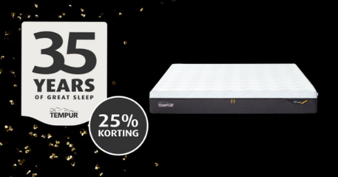 TEMPUR Pro® matrassen 25% korting