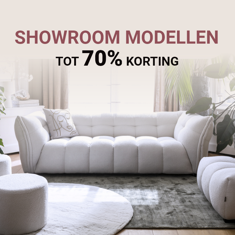 Showroommodellen met korting tot 70%