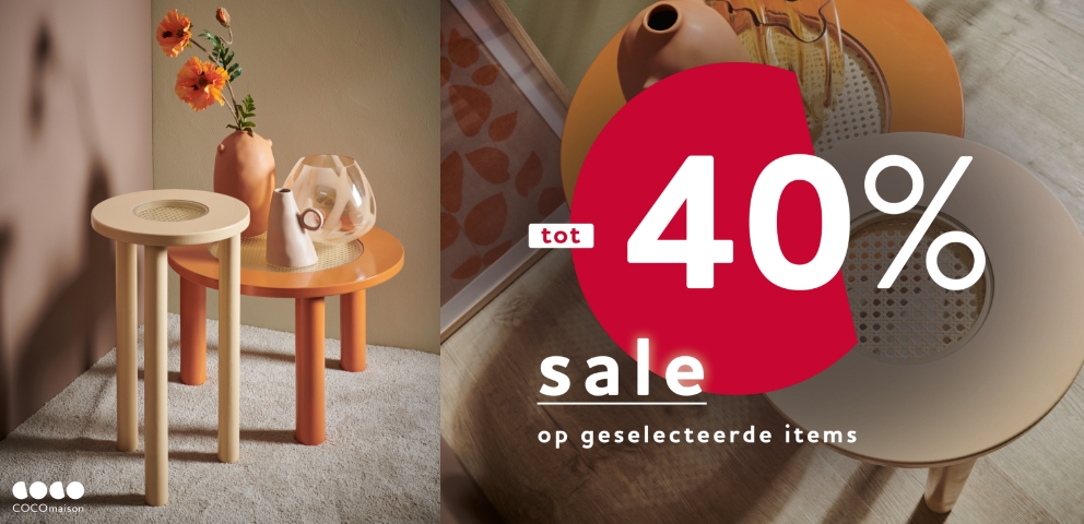 COCOmaison: Tot 40% sale op geselecteerde items