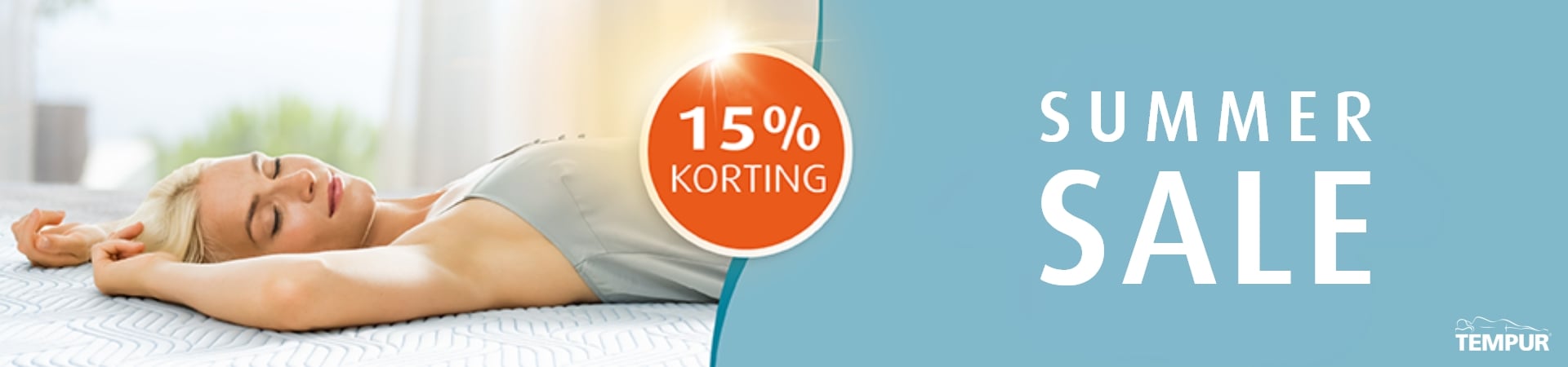 Summer Sale: 15% korting bij TEMPUR®