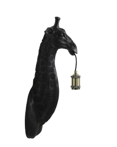 Wandlamp Mozzi Giraffe Zwart