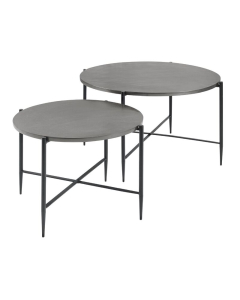 Salontafel Pilunio S/2 84/64 nikkel