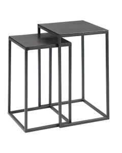 Bijzettafel Pilunio S/2 35/32 zwart