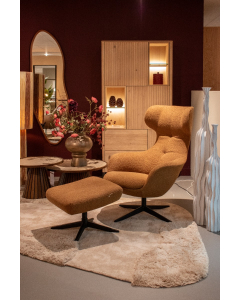 Fauteuil + Hocker Noora