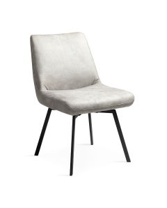 Eetkamerstoel Lund Grijs met draaisysteem