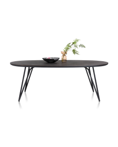 Eetkamertafel Vik Ovaal 220 Onyx