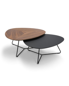 Salontafels Twinny S/2 Houtfineer