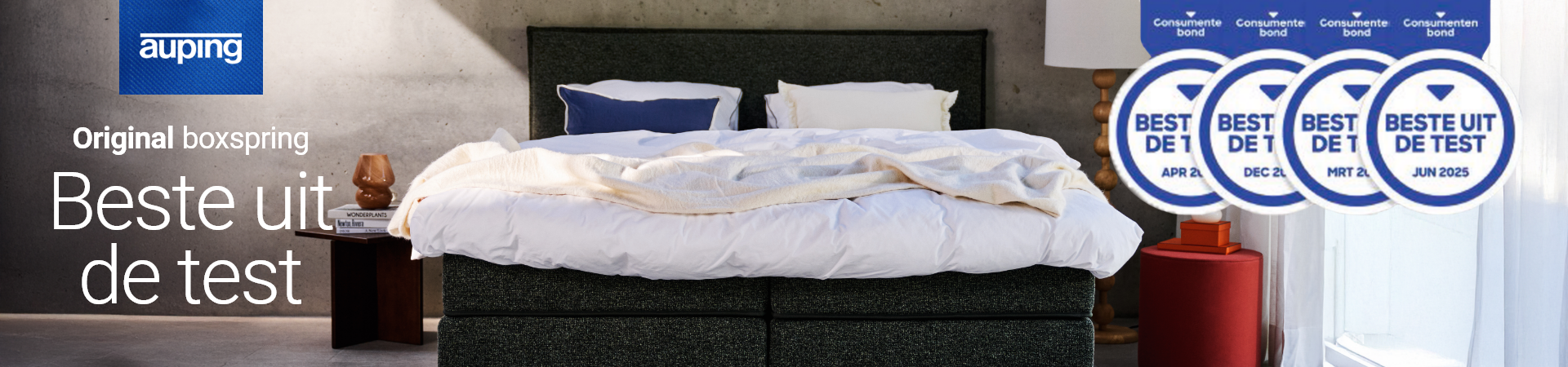 Actie - Auping: €500,- setvoordeel boxspring Original