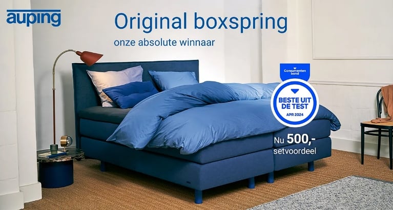 Actie - Auping: Original boxspring met €500,- setvoordeel