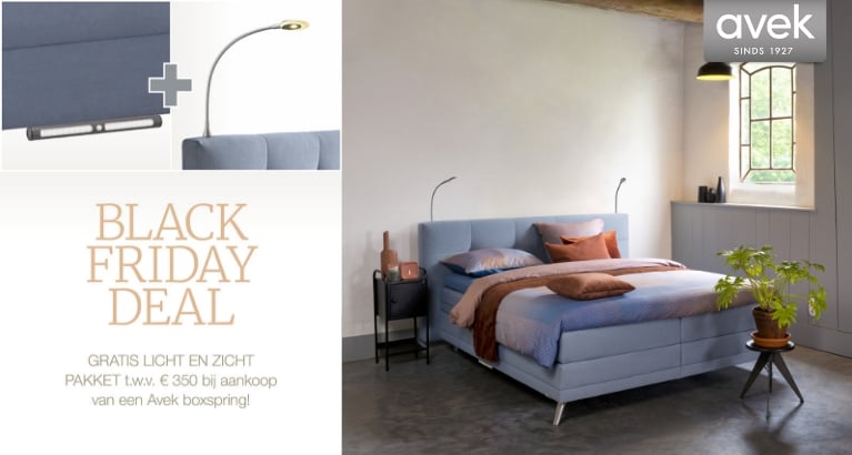 Actie - Avek Black Friday: Gratis lichtpakket t.w.v. €350,-