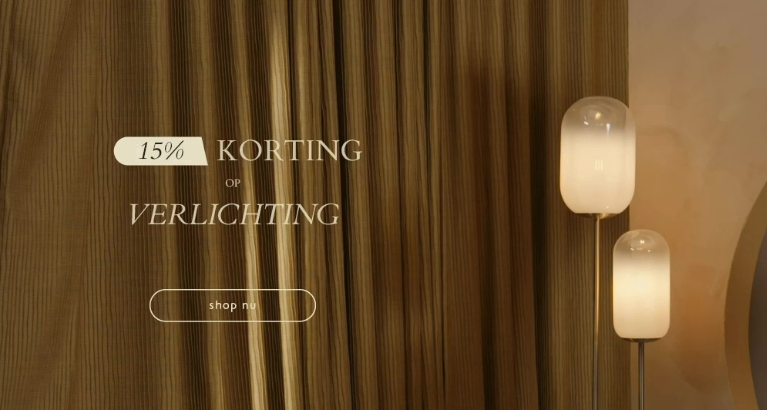 Actie - COCOmaison: 15% korting op verlichting