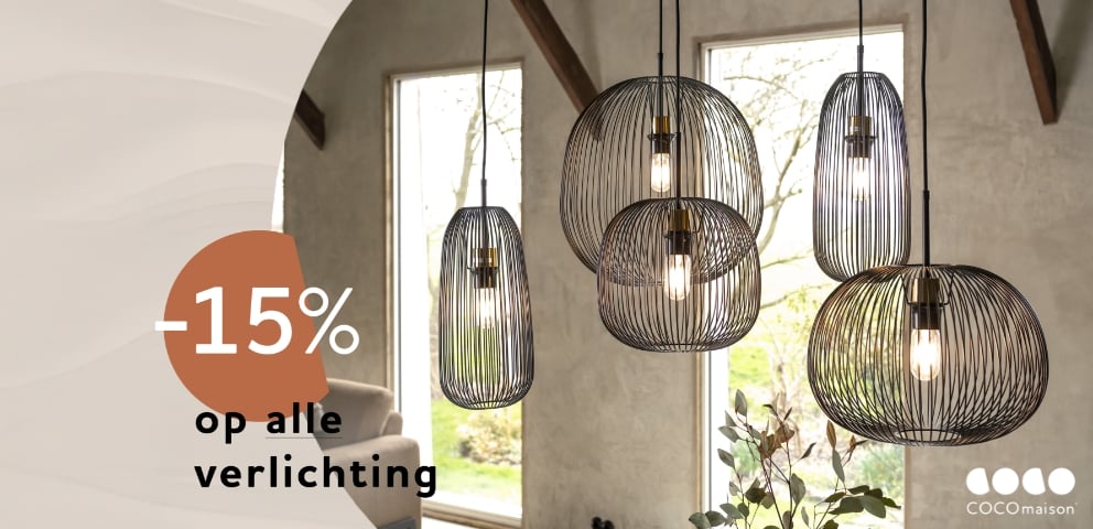 Actie - COCOmaison: -15% op alle verlichting