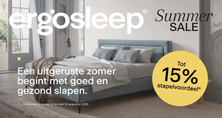 Actie - Ergosleep Summer Sale: tot 15% stapelvoordeel