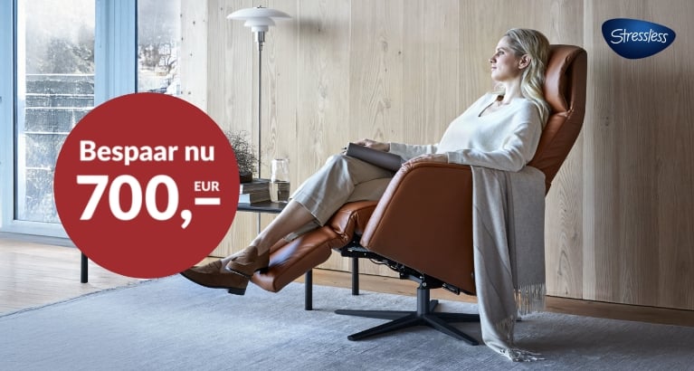 Actie - Stressless®: Gratis verwarmings- en massagefunctie bij Sam & Scott