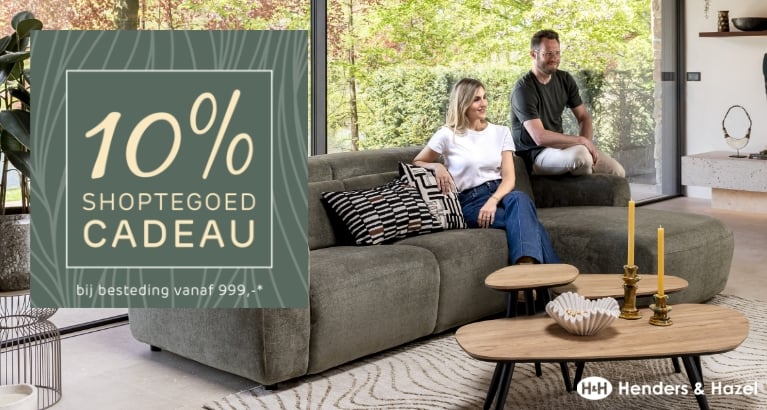 Actie - Henders & Hazel: 10% shoptegoed cadeau