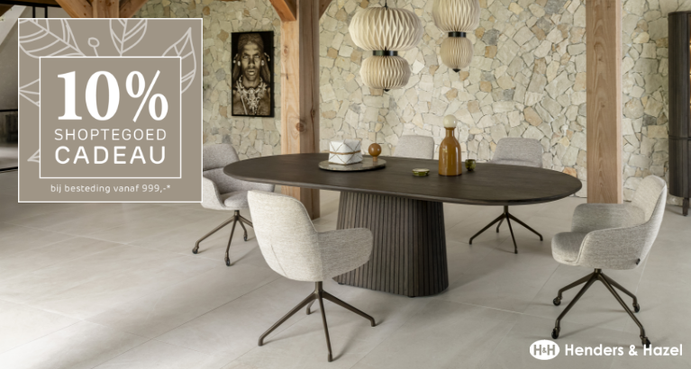 Actie - Henders & Hazel: 10% shoptegoed cadeau