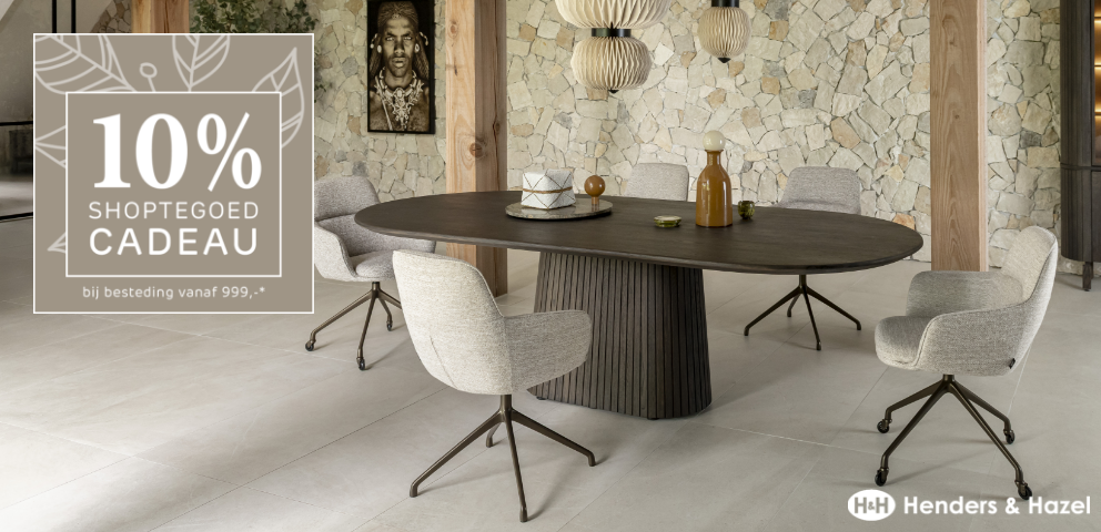 Actie - Henders & Hazel: 10% shoptegoed cadeau