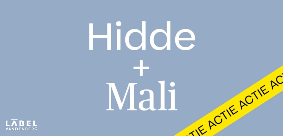 Actie - Hidde + Mali promotie Label van den Berg