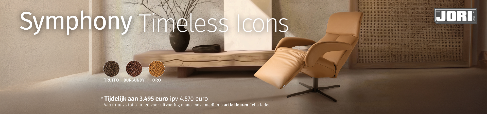 Actie - Jori: Symphony Mono-Move nu extra voordelig
