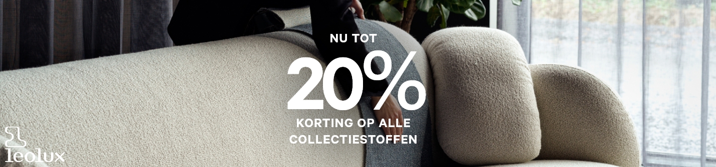Actie - Leolux: tot 20% korting op alle collectiestoffen