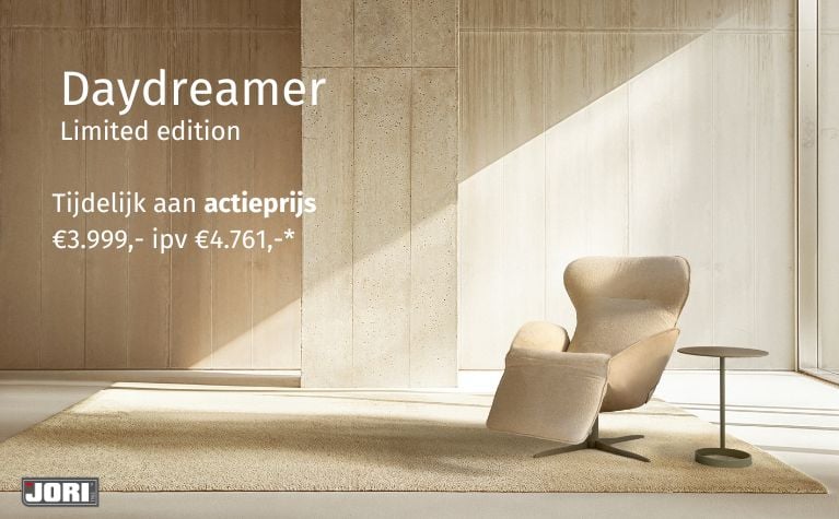 Actie - JORI limited edition uitvoering fauteuil Daydreamer