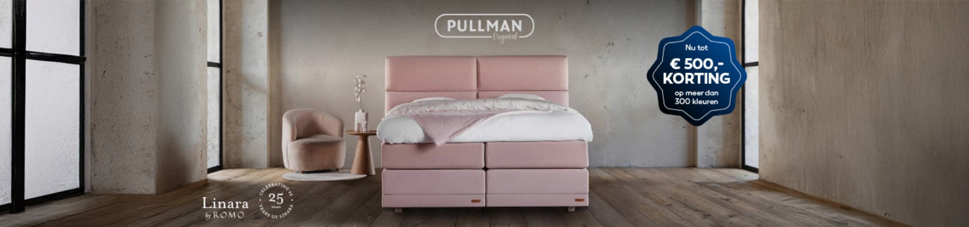 Actie - Pullman: tot €500,- korting op boxspring Original