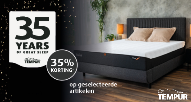 Actie - TEMPUR®: tot 35% korting - Banner