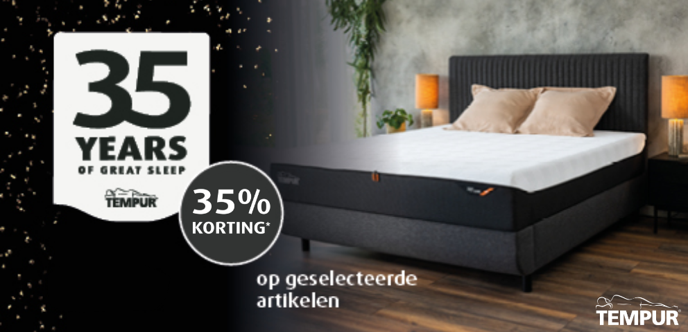 Actie - TEMPUR®: tot 35% korting - Banner